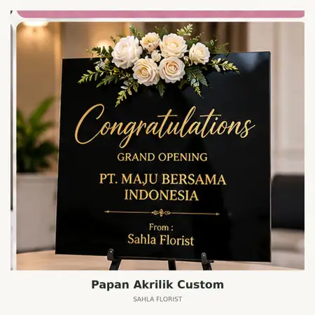 Papan Bunga Akrilik Ogan Komering Uluselatan